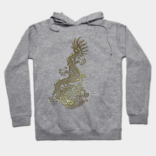 Golden Chinese Dragon Hoodie